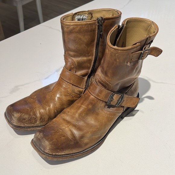 Frye men’s boots dean moto size 9 - Picture 6 of 7